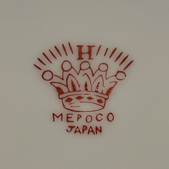 Unusual Mepoco vintage cup & saucer set - figural handle Victorian Lady & Butler - Picture 16 of 16